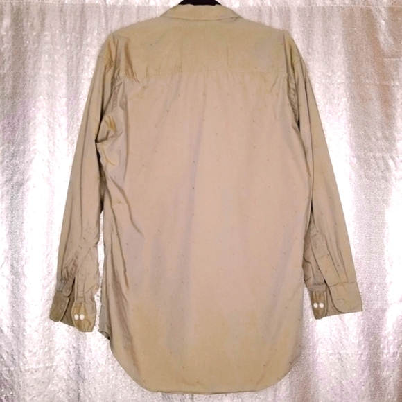 Cezani EUC 16 cotton long-sleeved button-down shirt - taupe - Picture 2 of 10